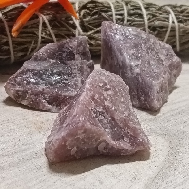 Raw Strawberry Quartz Chunks Pack 3