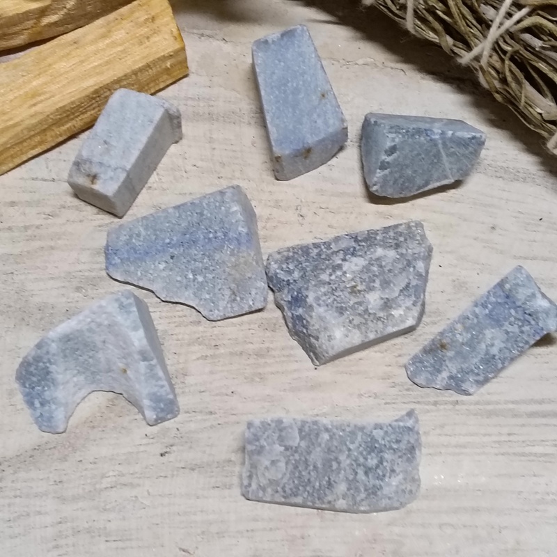 Blue Aventurine Raw Rock Pack 8