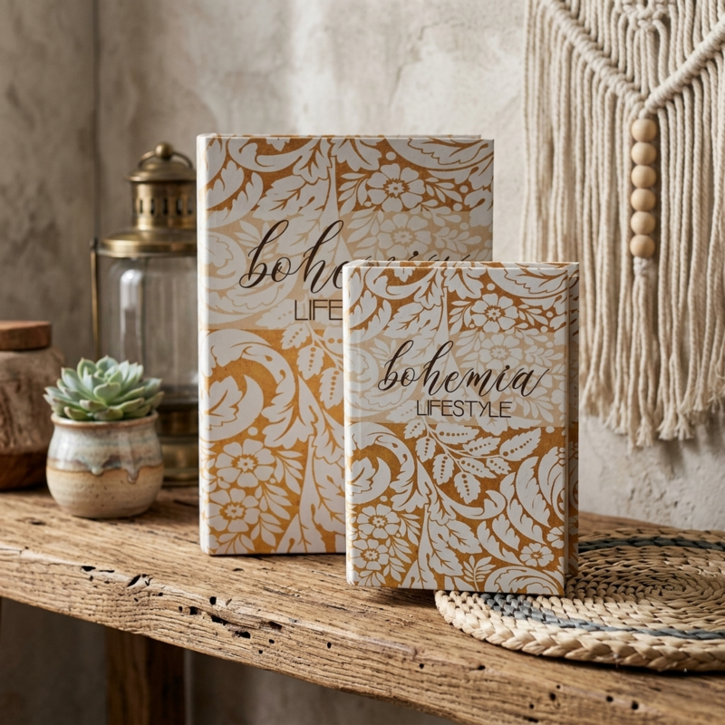 Bohemian Lifestyle 'Book Box' Set of 2