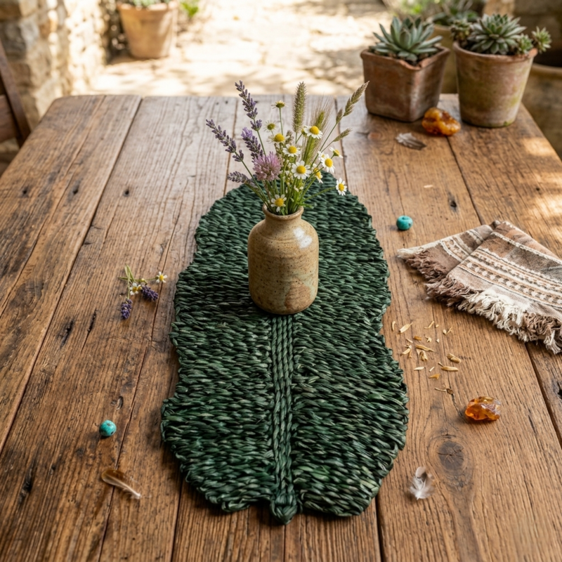 Hand-Crafted ‘Leaf’ Table Piece