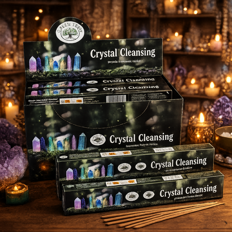 Green Tree Crystal Cleansing Incense Sticks 15g Pack