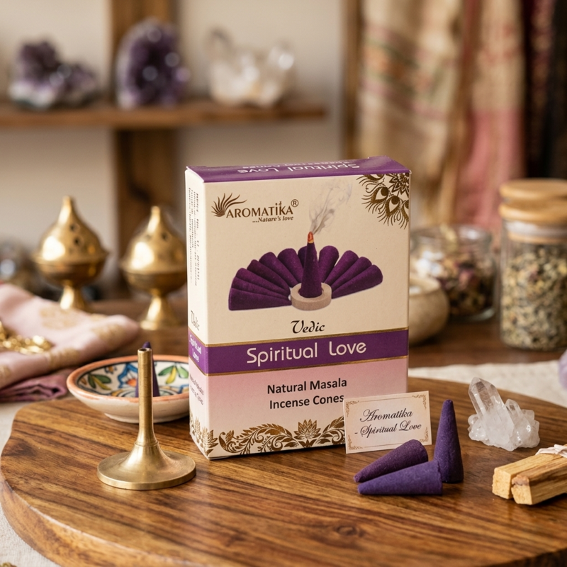 Aromatika Natural Incense Cones Spiritual Love
