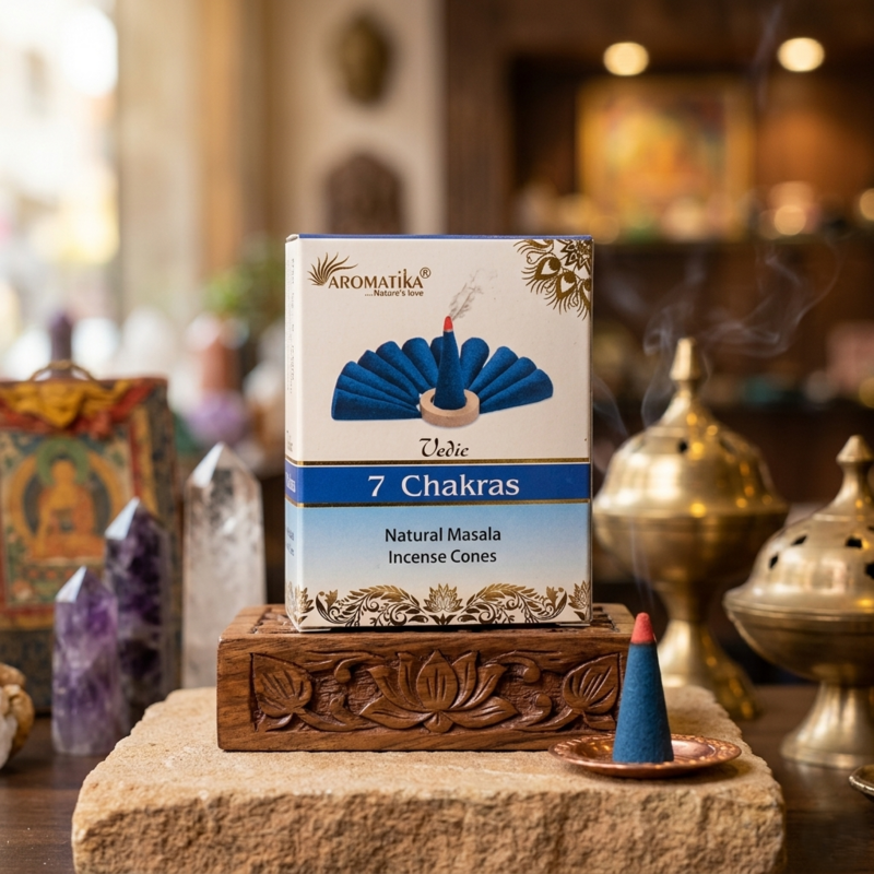 Aromatika Natural Incense Cones 7 Chakras