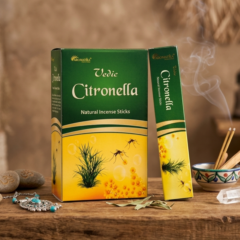 Aromatika Vedic Citronella Incense Sticks 15g Pack