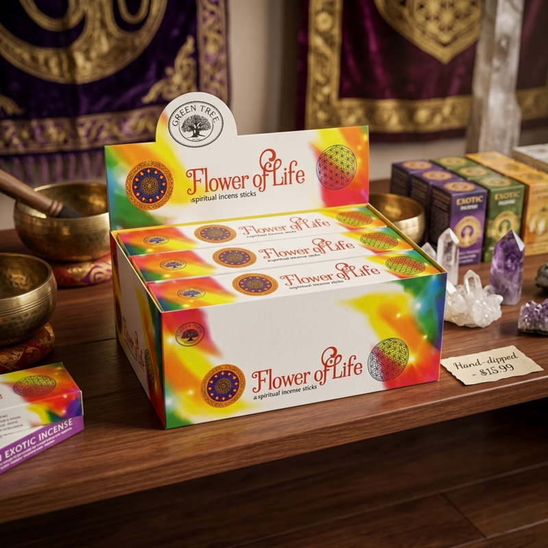 Green Tree Flower of Life Incense 15g Pack
