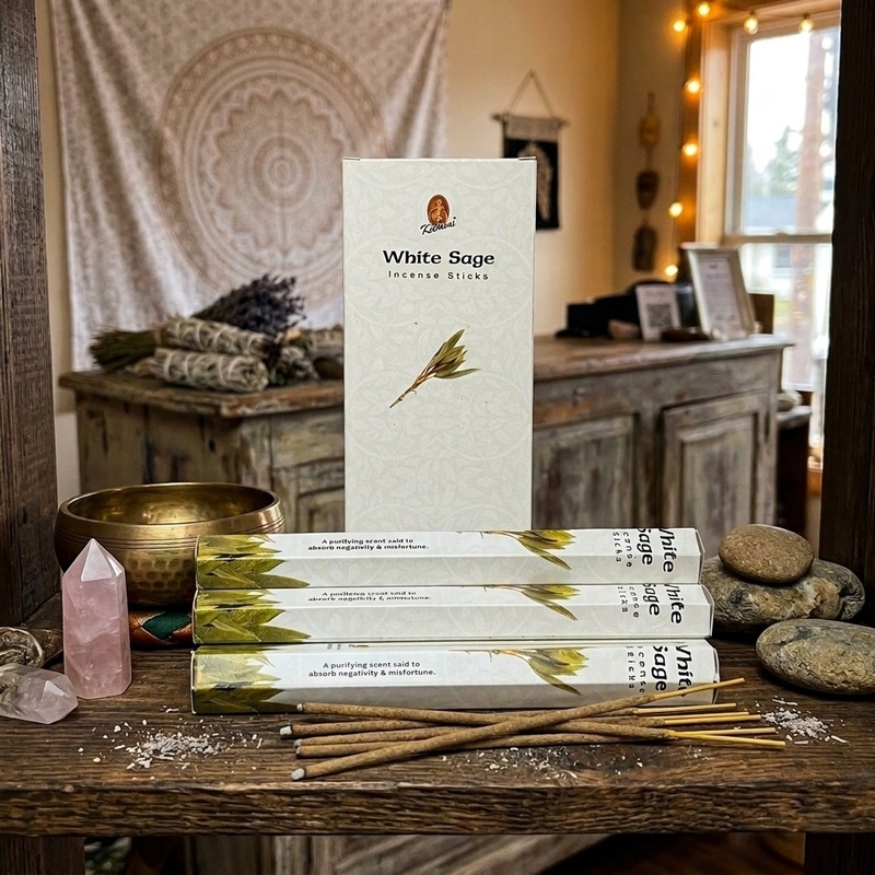 Kamini Brand White Sage Incense Sticks 20 Pack
