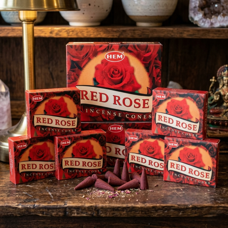 Incense Cones Hem – Red Rose