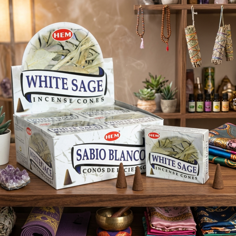 Incense Cones Hem - White Sage
