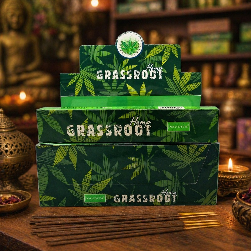 Nandita Hemp Grassroots Incense Sticks 15g Pk