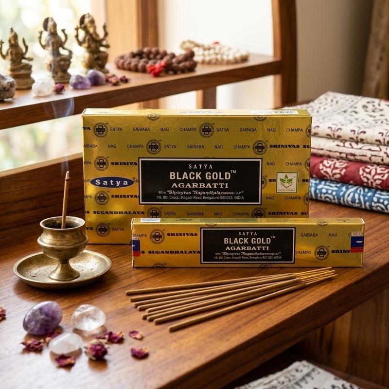 Satya Black Gold Premium Incense Sticks 15g