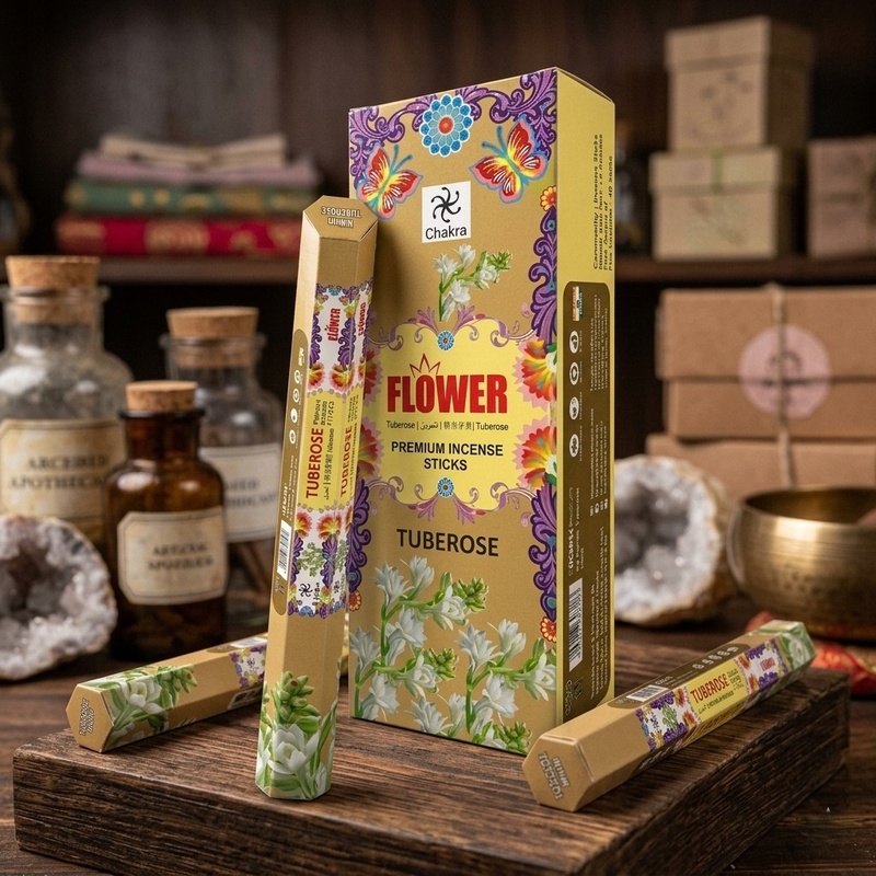 Zed Black Premium Incense Sticks Chakra Series – Tuberose 20 Sticks