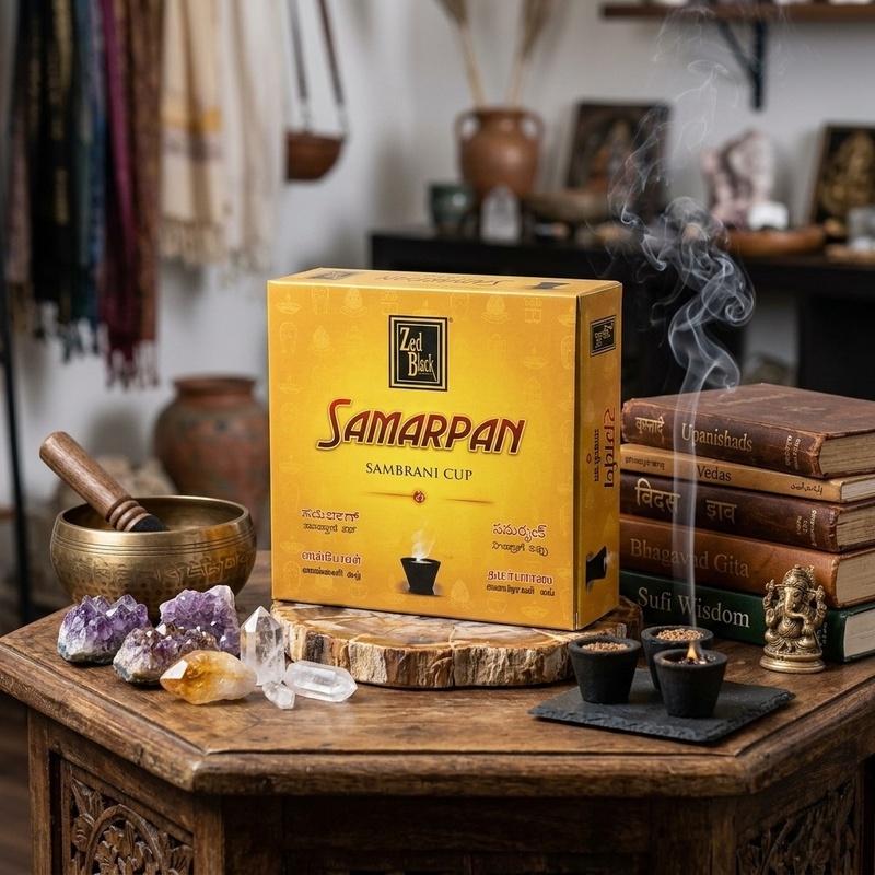 Zed Black Samarpan Incense Cups