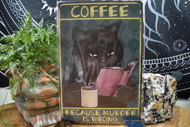 Coffee, Because.... Tin Sign