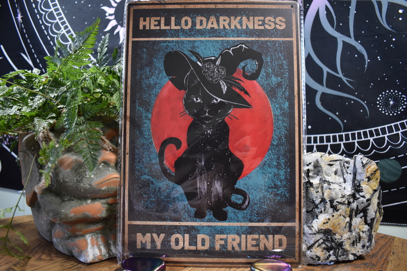 Hello Darkness... Tin Sign