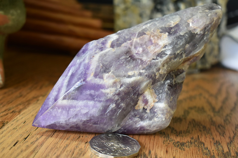 Chevron Amethyst 'Dragon Tooth' 552g