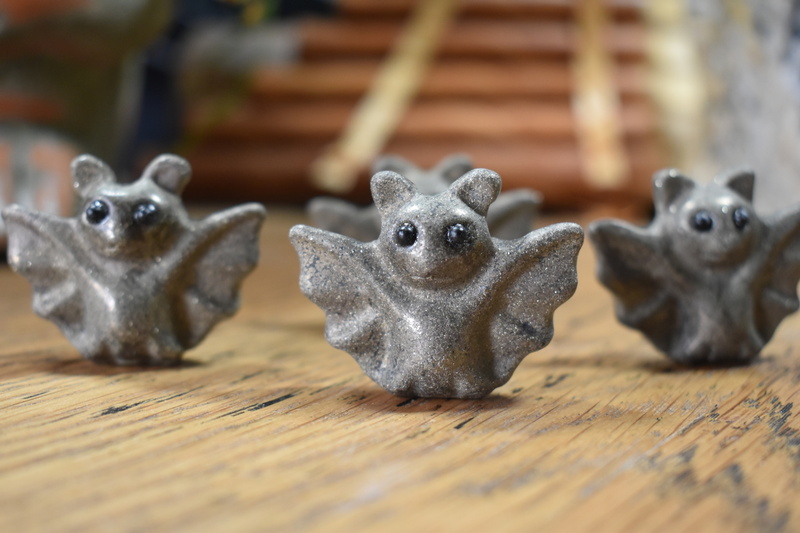 Pyrite Bat Carvings