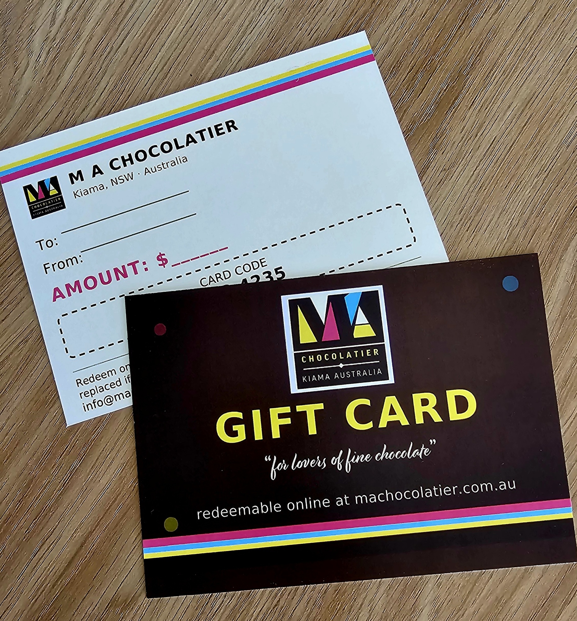 MA Chocolatier Gift Card (Physical Card)